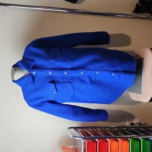 Design Lab Boucle Royal Blue Shacket size XS